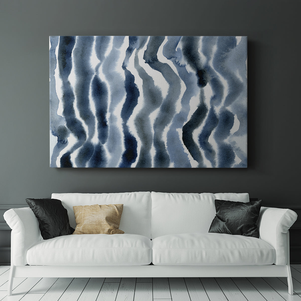 True Blue Wave II - Canvas Art Print