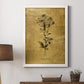 Gold Sketch Botanical II - Premium Canvas Framed in Barnwood - Ready to Hang