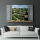 Tuscan Red and Vineyard - Canvas Art Print
