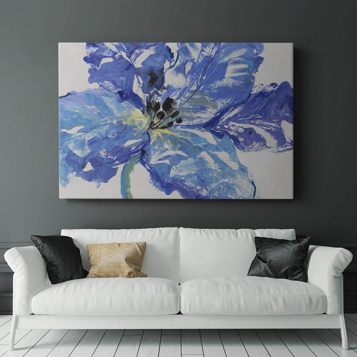 Fleur Bleue I - Canvas Art Print