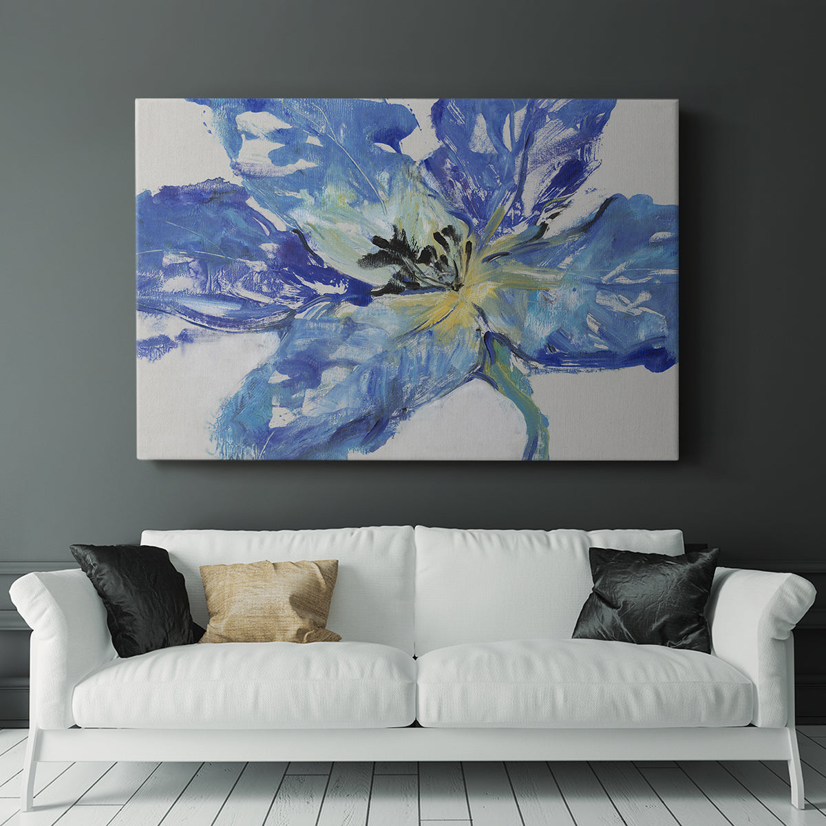 Fleur Bleue II - Canvas Art Print