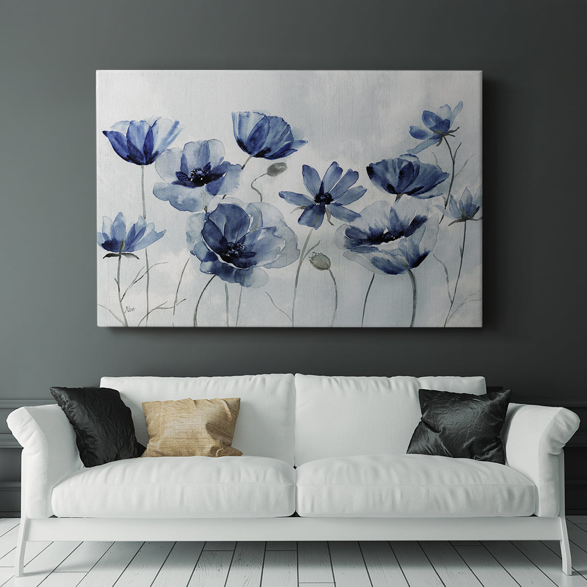 Indigo Spring Awakening - Canvas Art Print