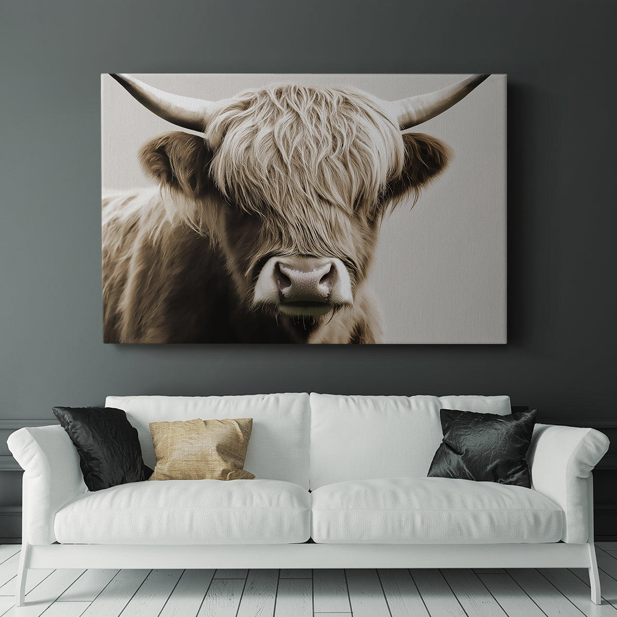 Highland Cow LXXXVI - Canvas Art Print