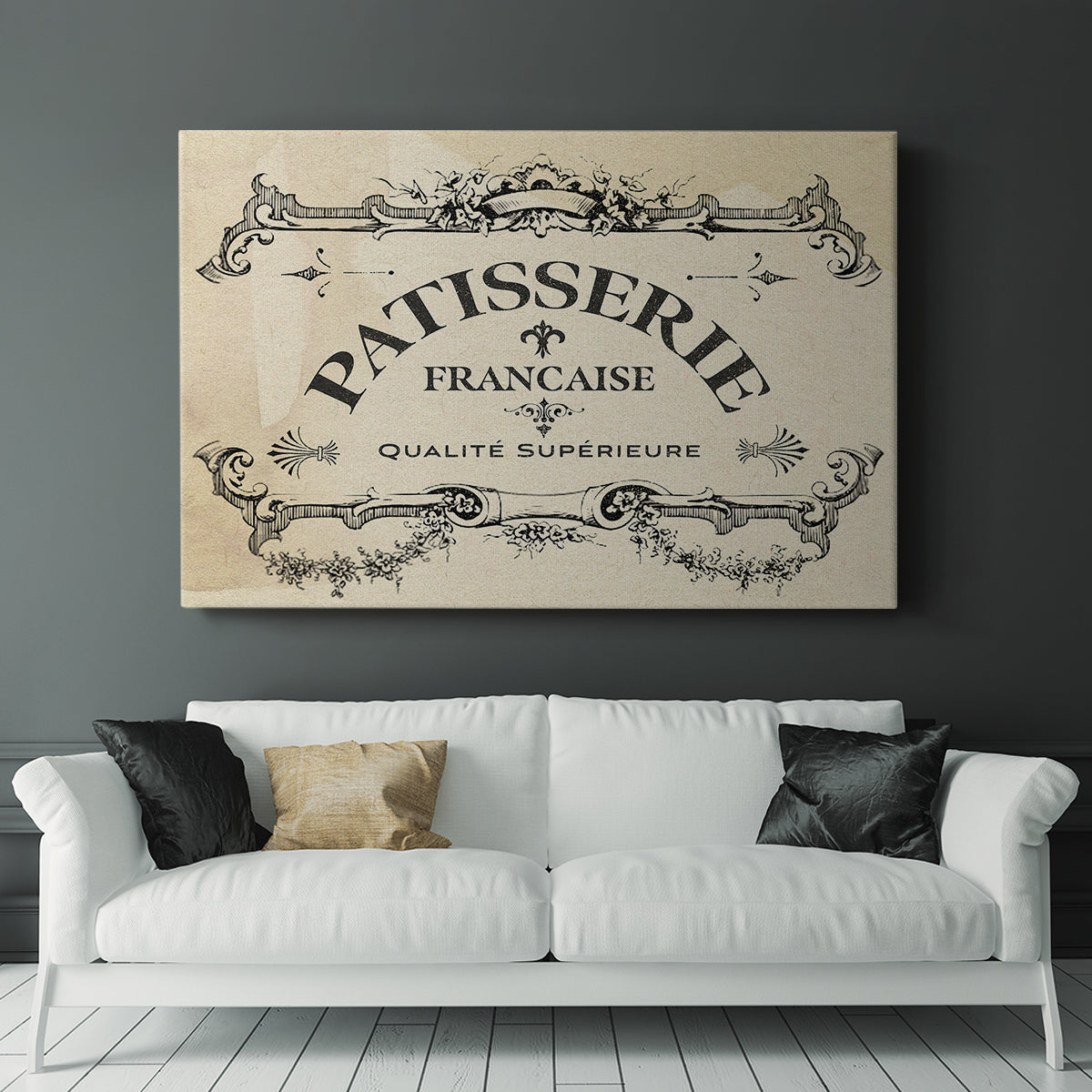 Antique French Label I - Canvas Art Print