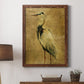 Gold Crane at Dusk II - Premium Canvas Framed in Barnwood - Ready to Hang