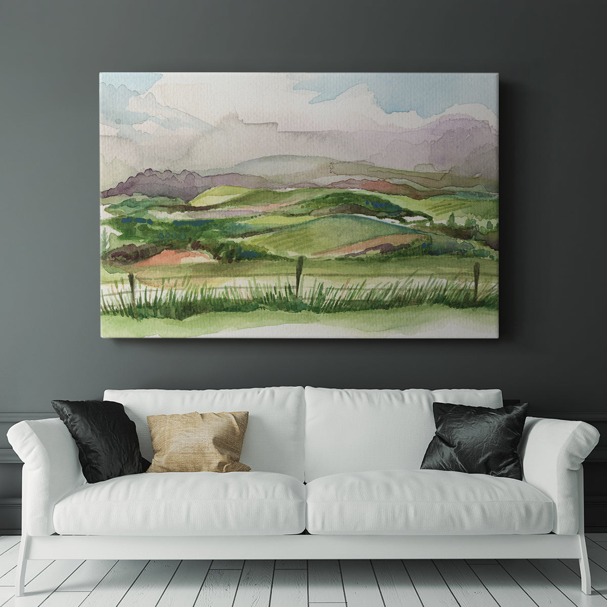 Bennachie Rain II - Canvas Art Print