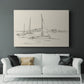 Coastal Contour Sketch I - Canvas Art Print