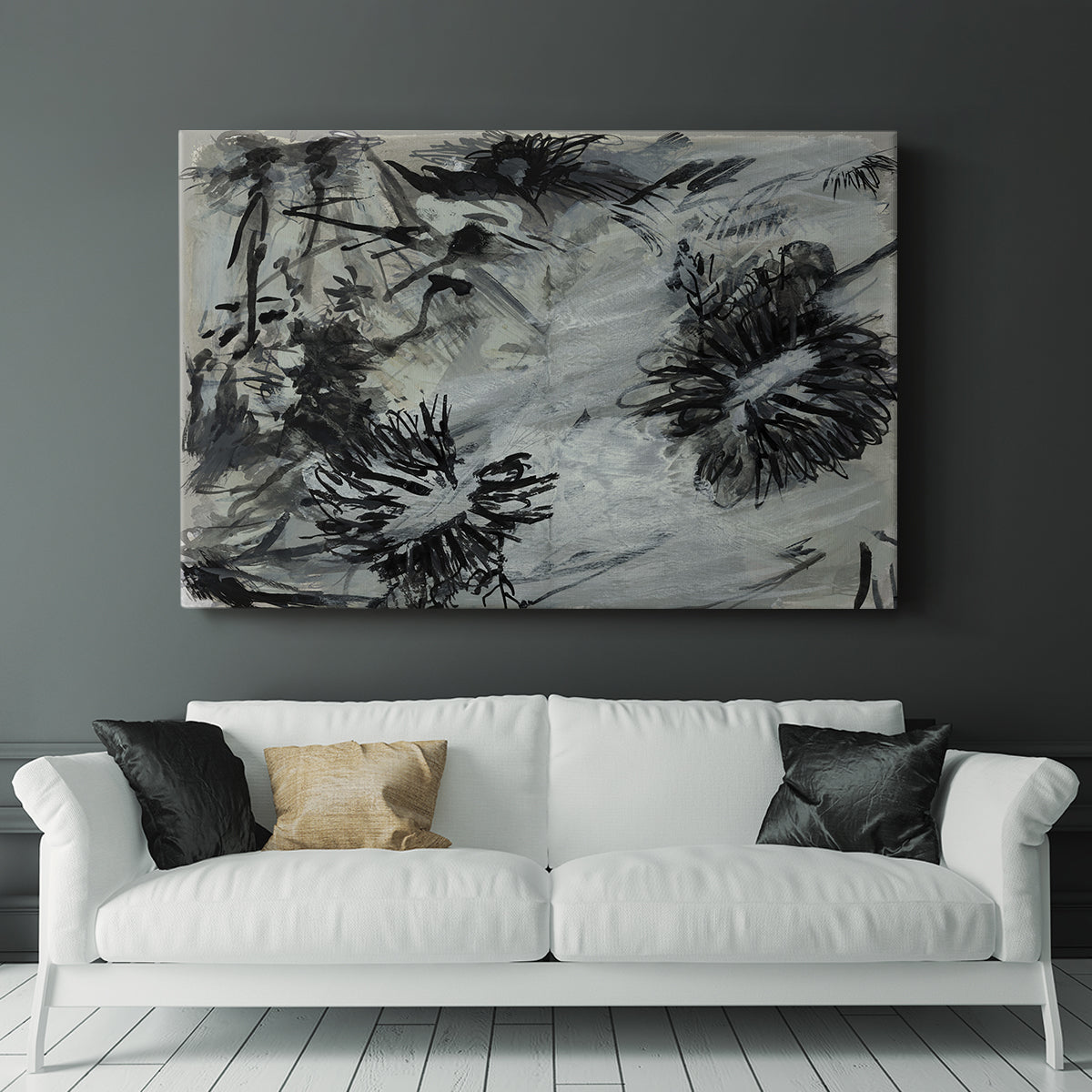 Black & White Chinois I - Canvas Art Print