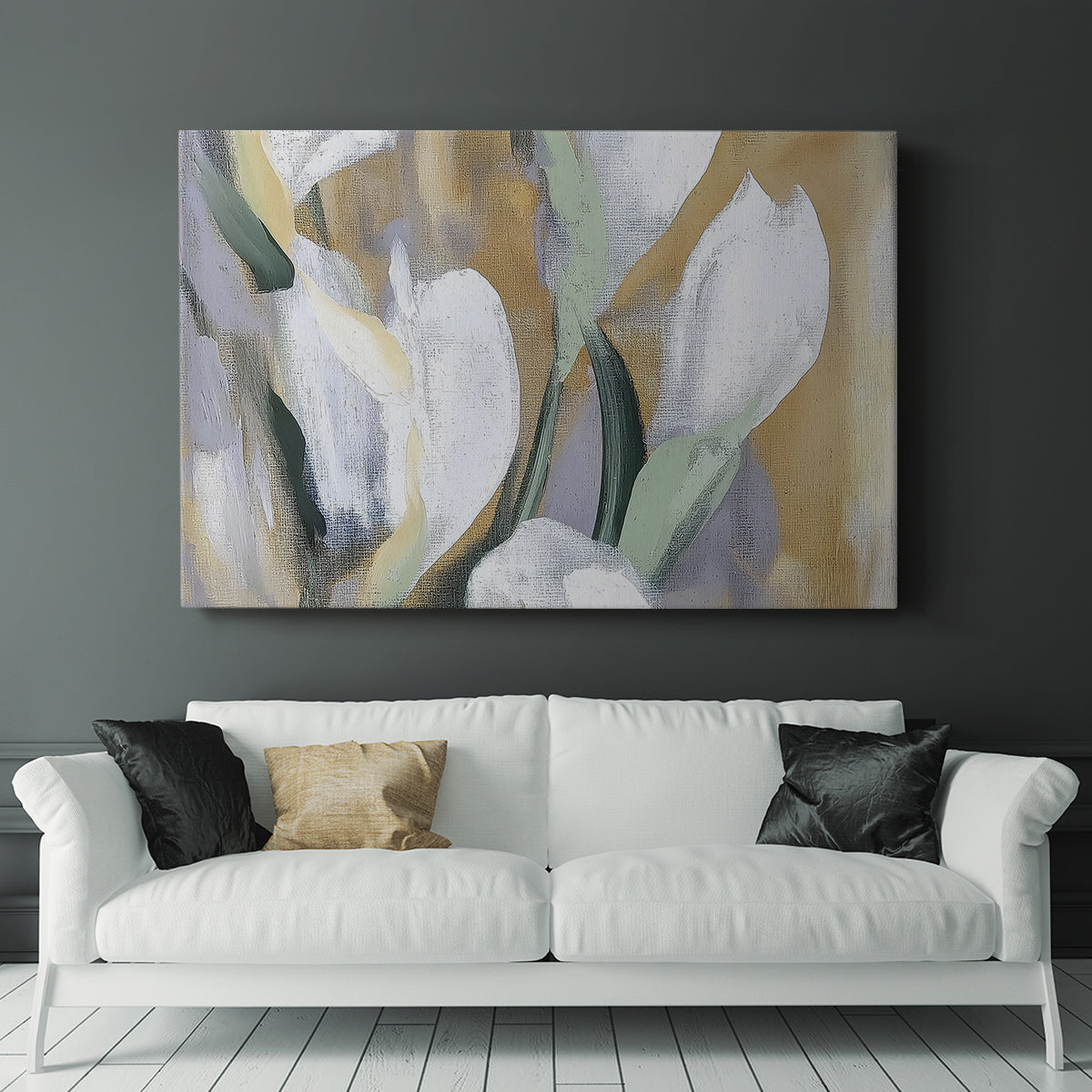 Floral Watercolor LV - Canvas Art Print