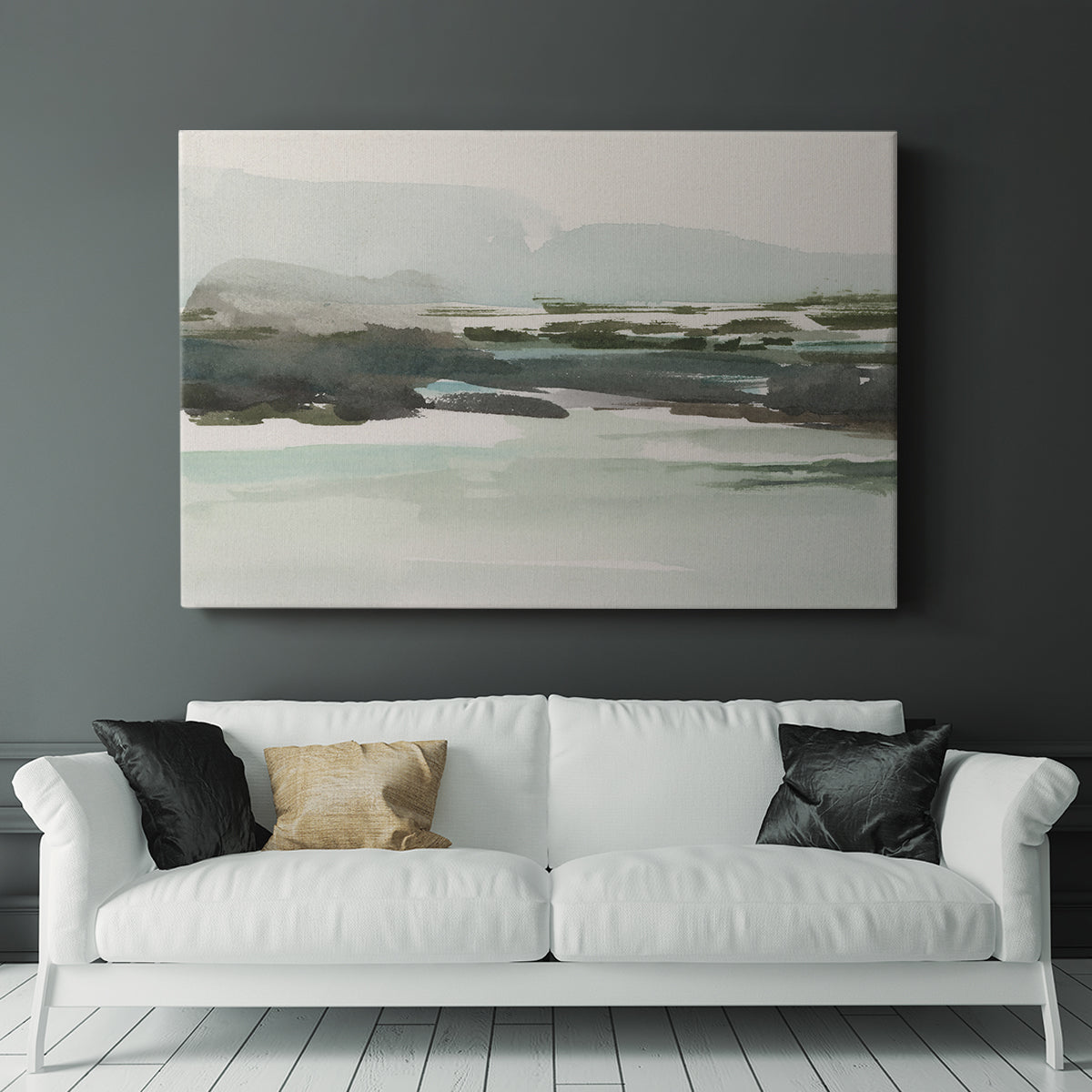 Turquoise Marsh I - Canvas Art Print