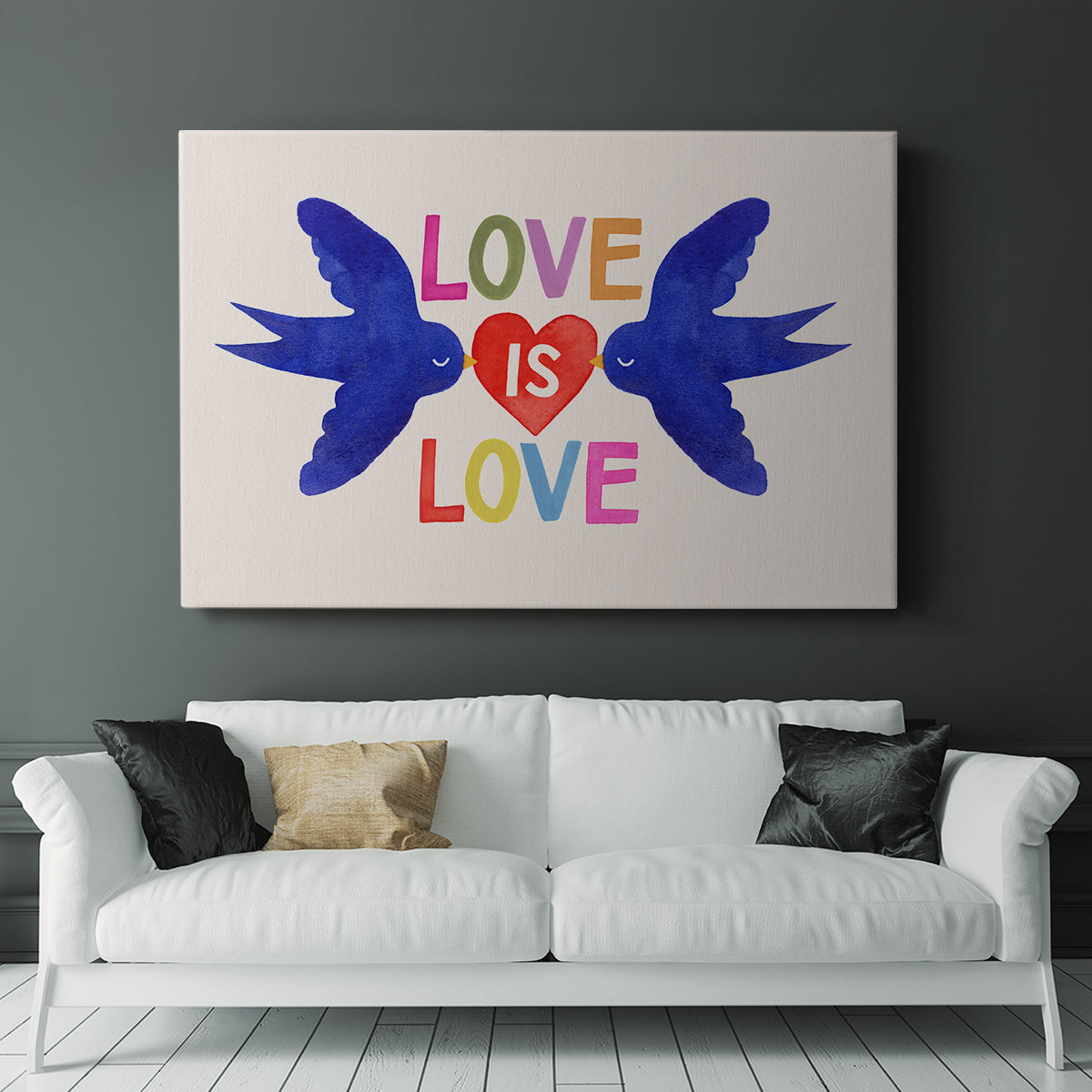 Love Loudly Collection A - Canvas Art Print