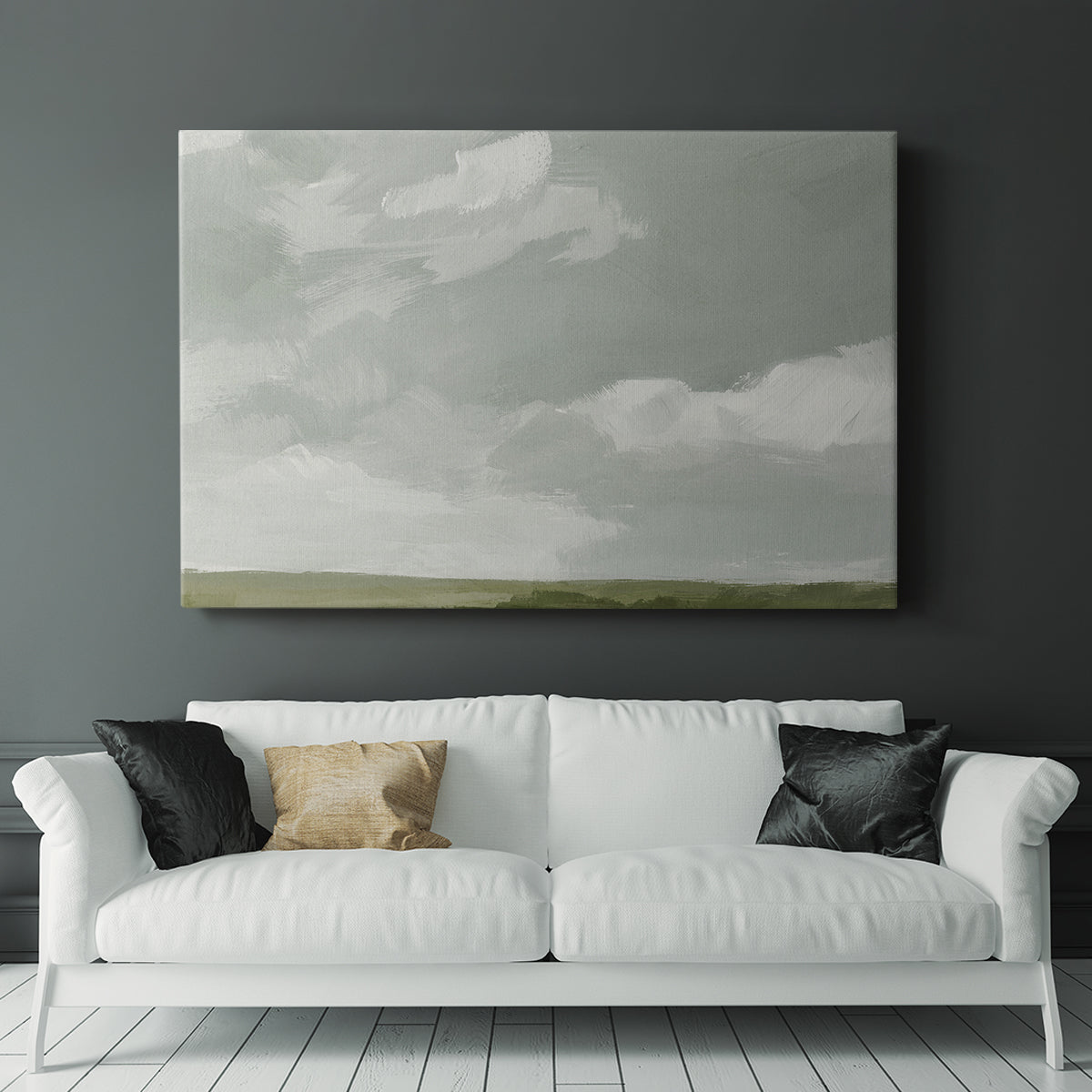 Gray Stone Sky II - Canvas Art Print