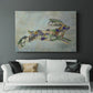 Fantastic Florals Hare, Running - Canvas Art Print