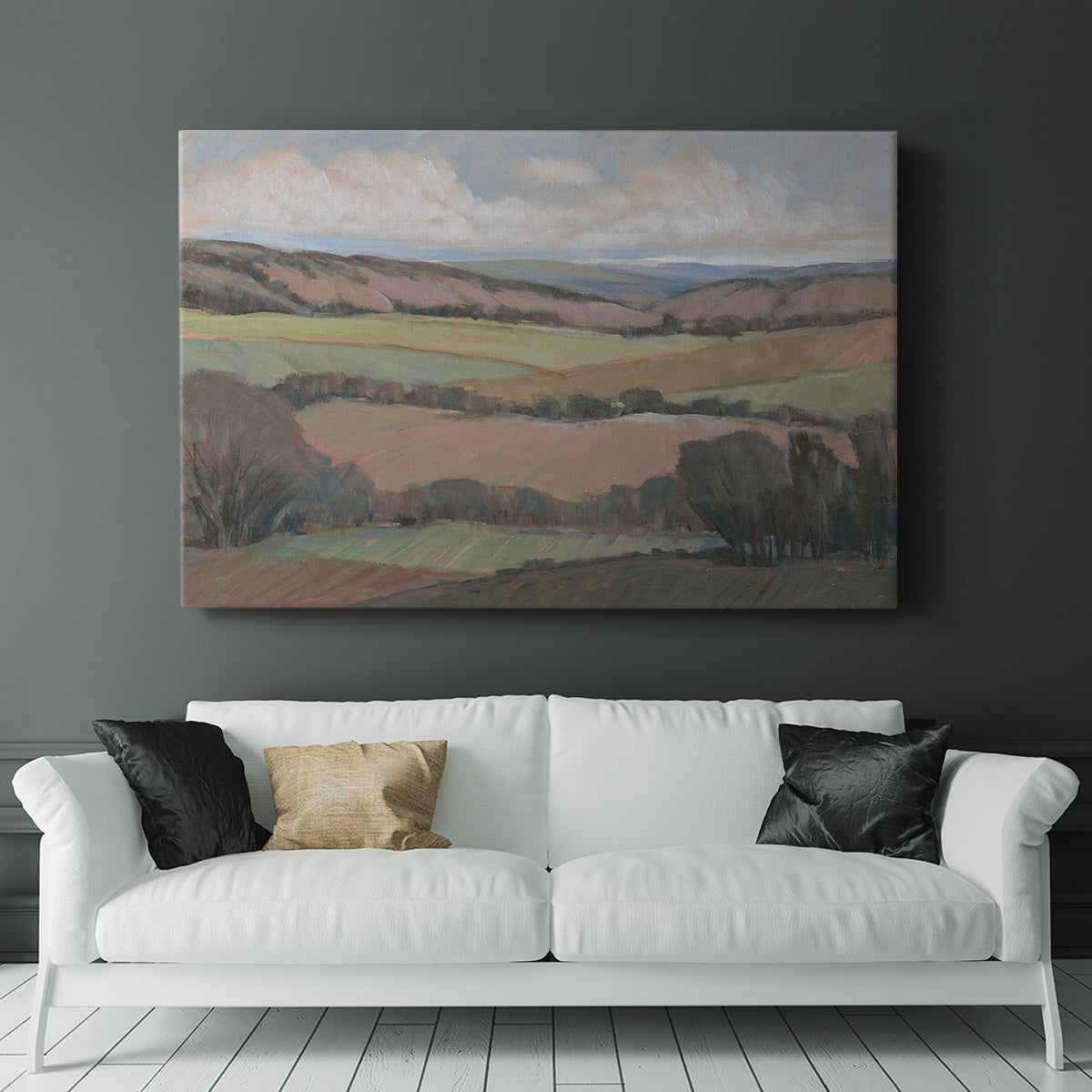 Hilly Countryside II - Canvas Art Print