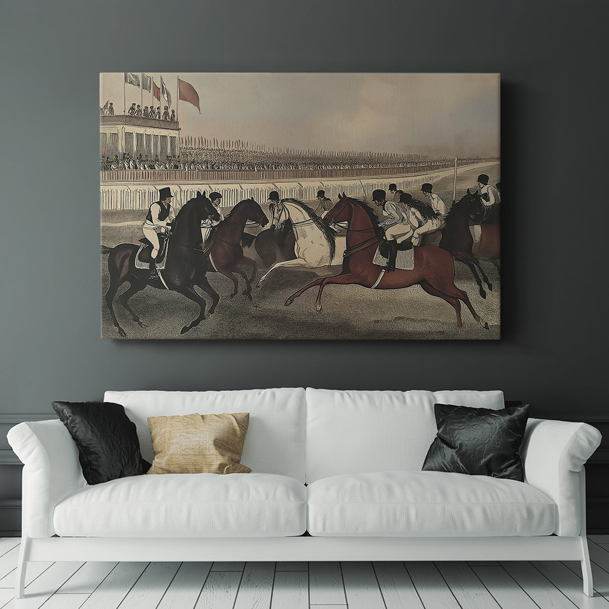 Vintage Jockey LVII - Canvas Art Print