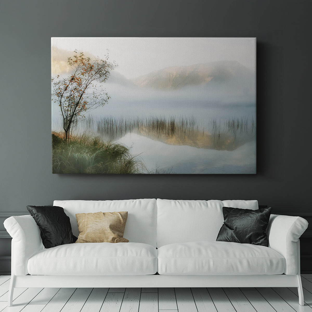 Golden Mirror of October - Canvas Art Print