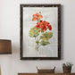 Linen Geranium - Premium Canvas Framed in Barnwood - Ready to Hang