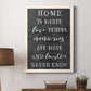 Love Resides - Premium Canvas Framed in Barnwood - Ready to Hang