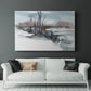 Winter Stream Watercolor II - Canvas Art Print