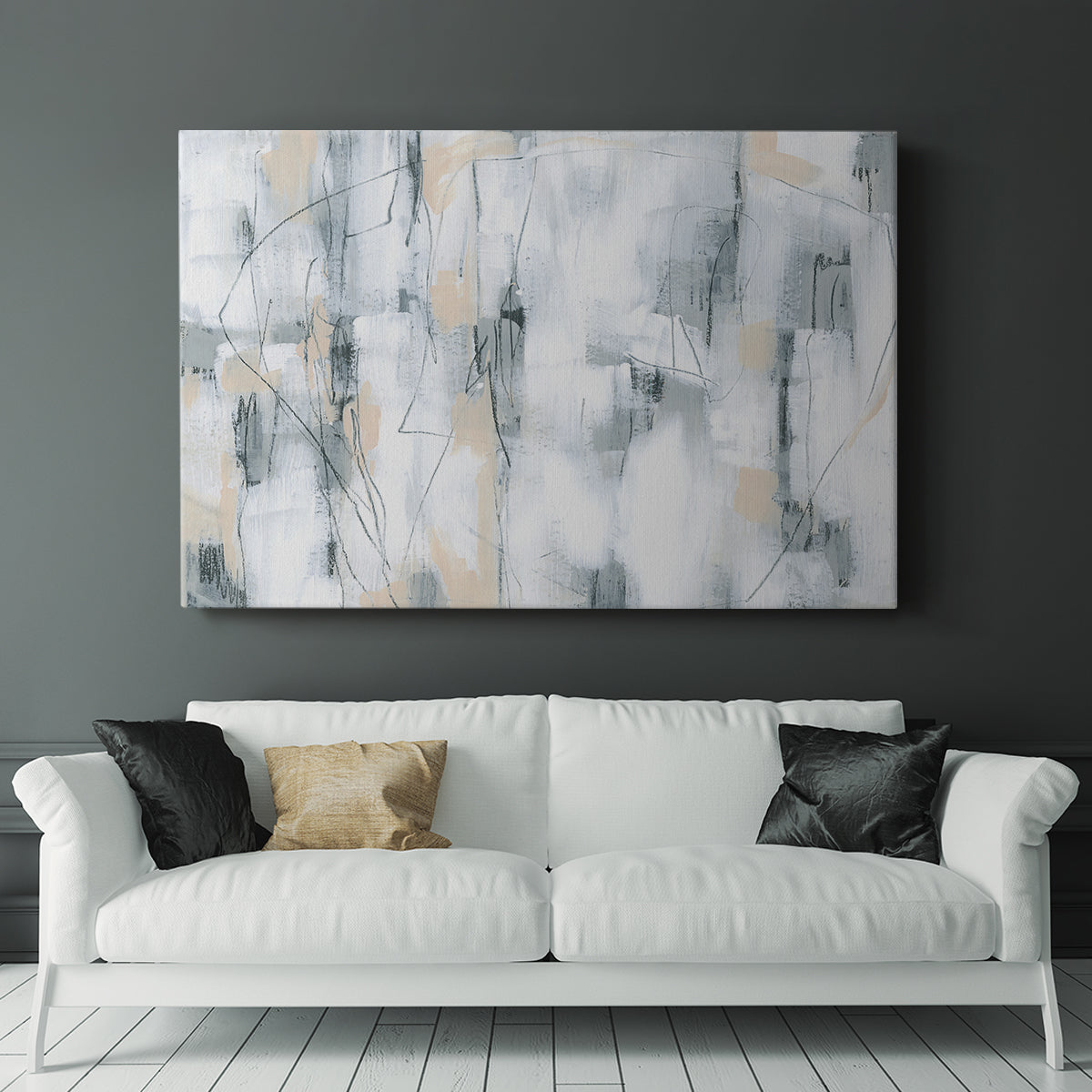 Stone Hatchmarks I - Canvas Art Print