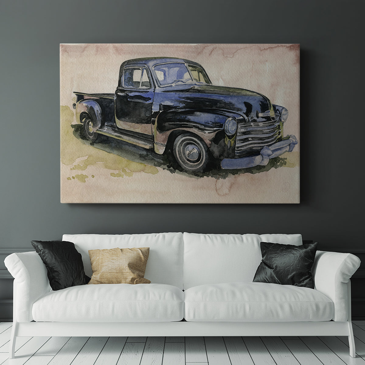 Antique Pickup II - Canvas Art Print