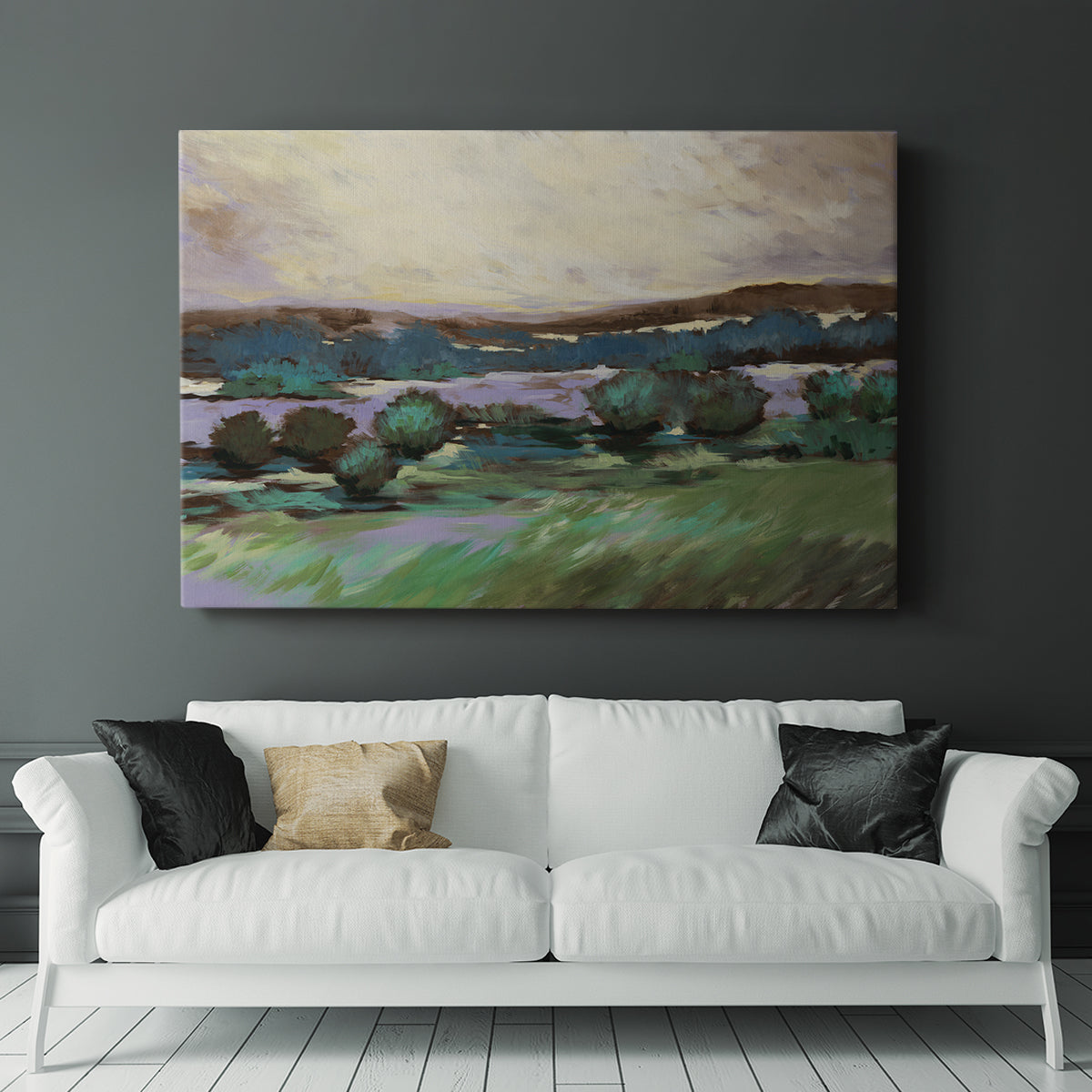 Sunny Desert Floor - Canvas Art Print
