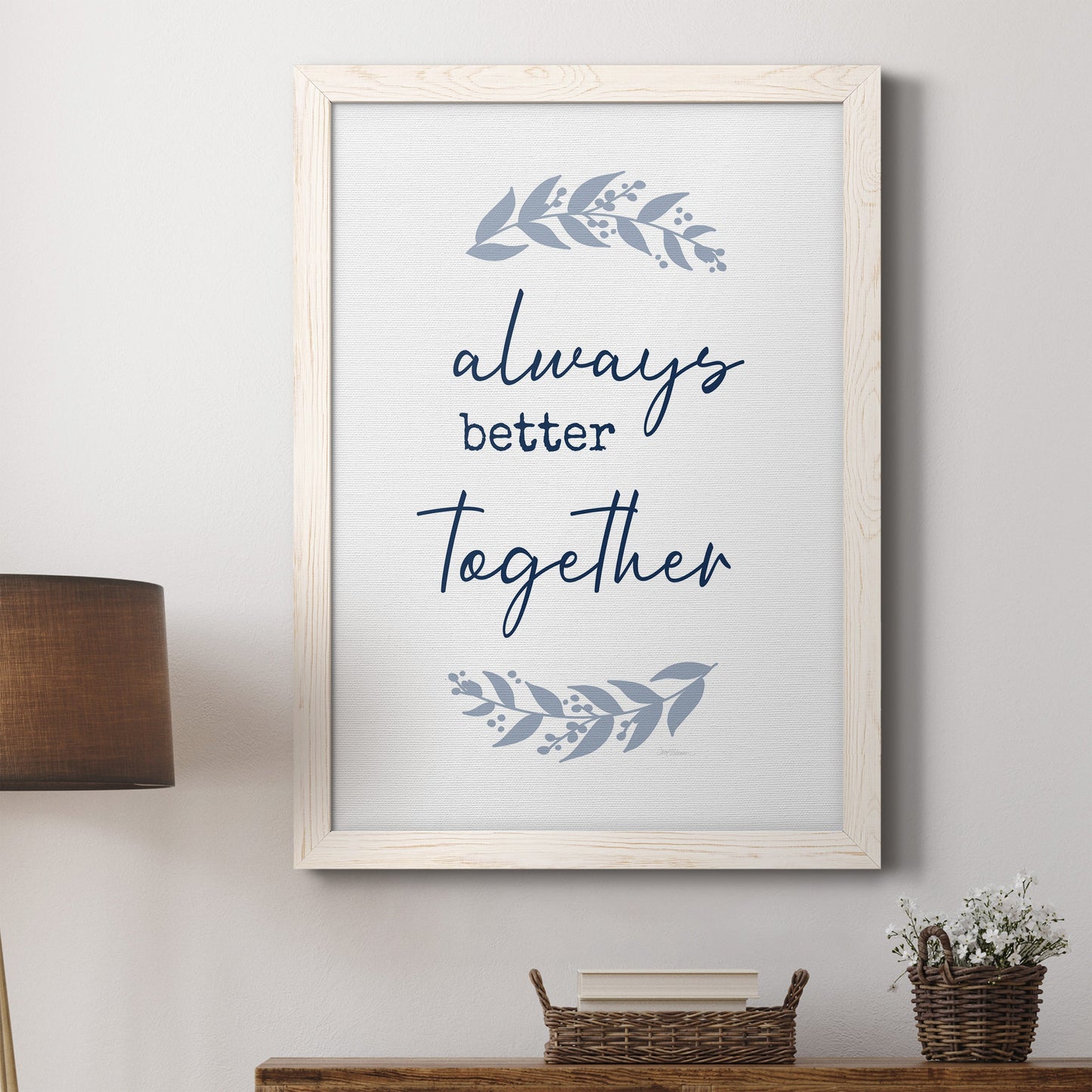 Always Together - Premium Canvas Framed in Barnwood - Ready to Hang