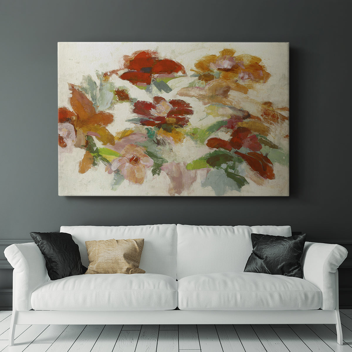 Floral Impressions V1 - Canvas Art Print