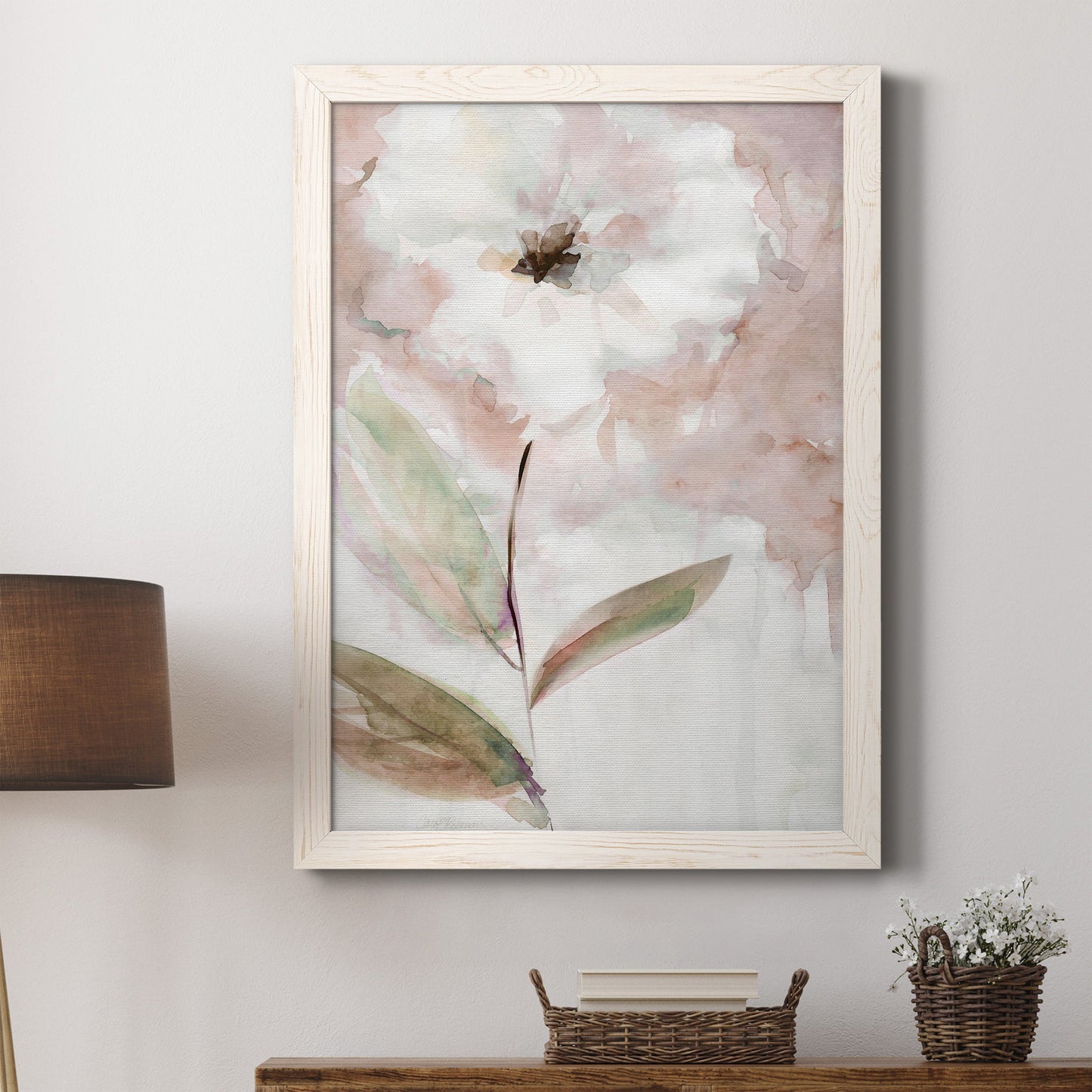 Summer Bloom I - Barnwood Framed Canvas Print