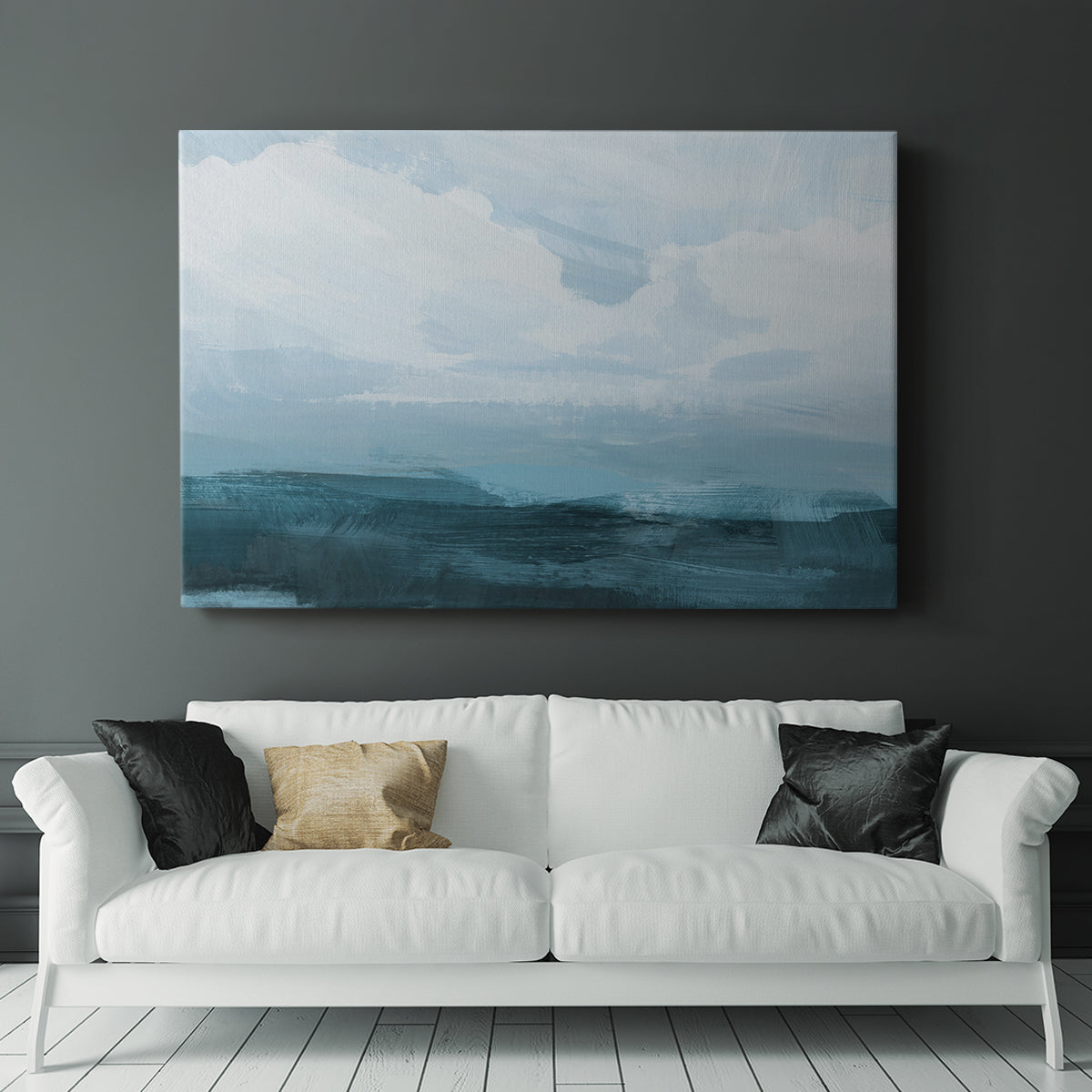 Azure Rising III - Canvas Art Print