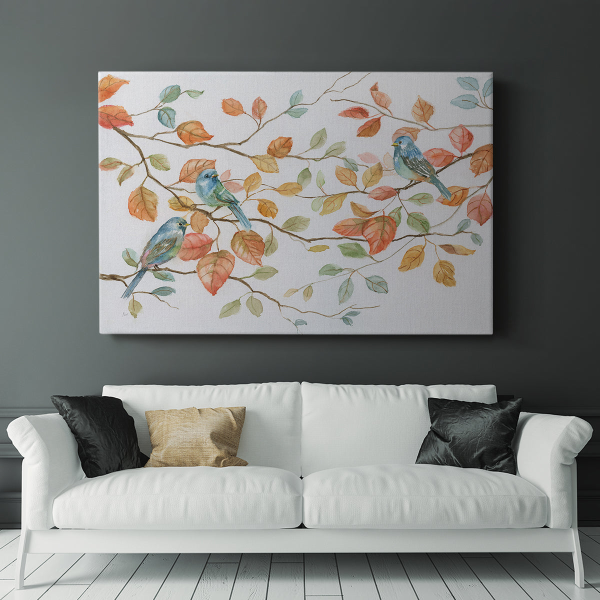 Bird Trio - Canvas Art Print