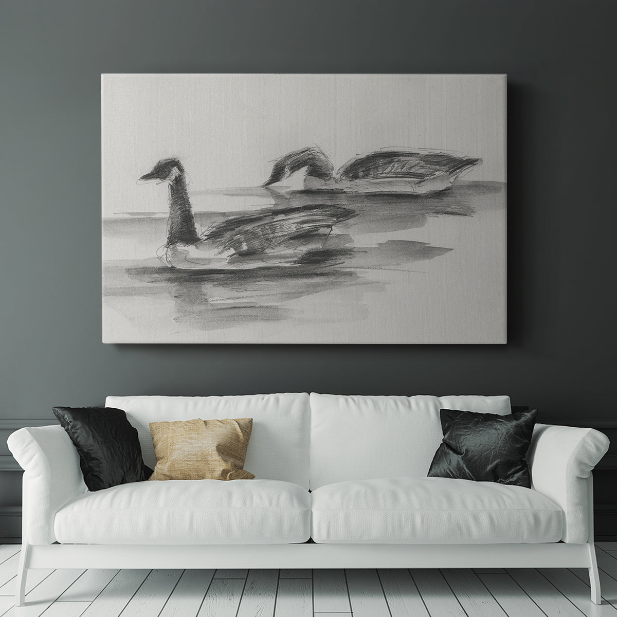 Geese Study II - Canvas Art Print