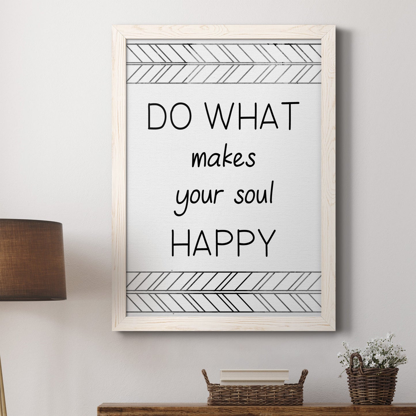 Your Soul Happy - Premium Canvas Framed in Barnwood - Ready to Hang