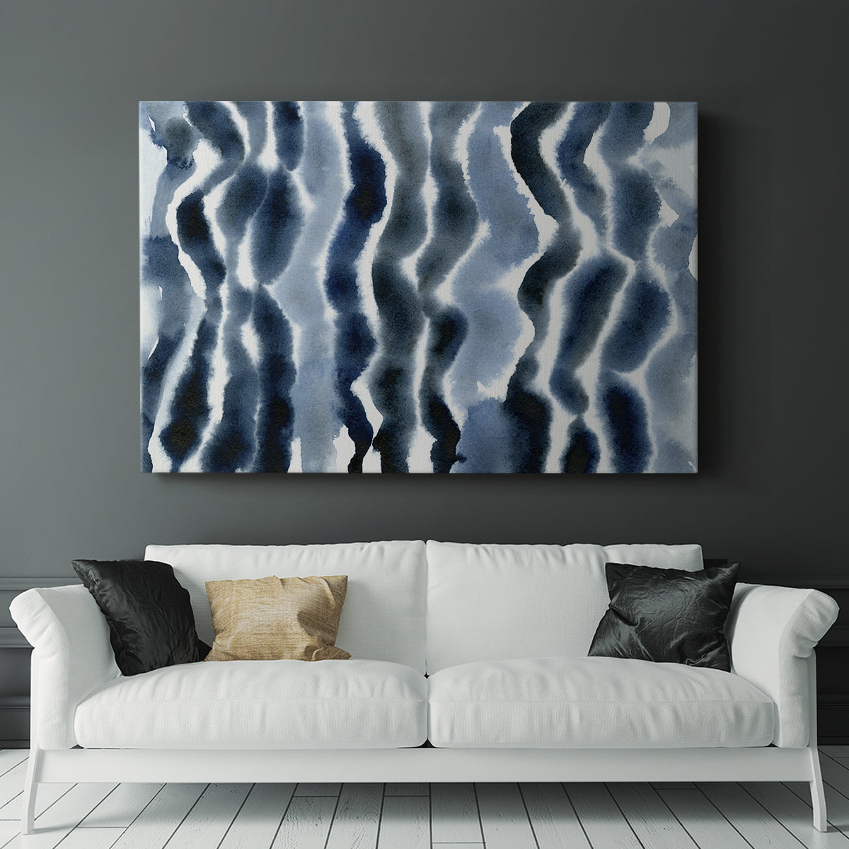 True Blue Wave I - Canvas Art Print