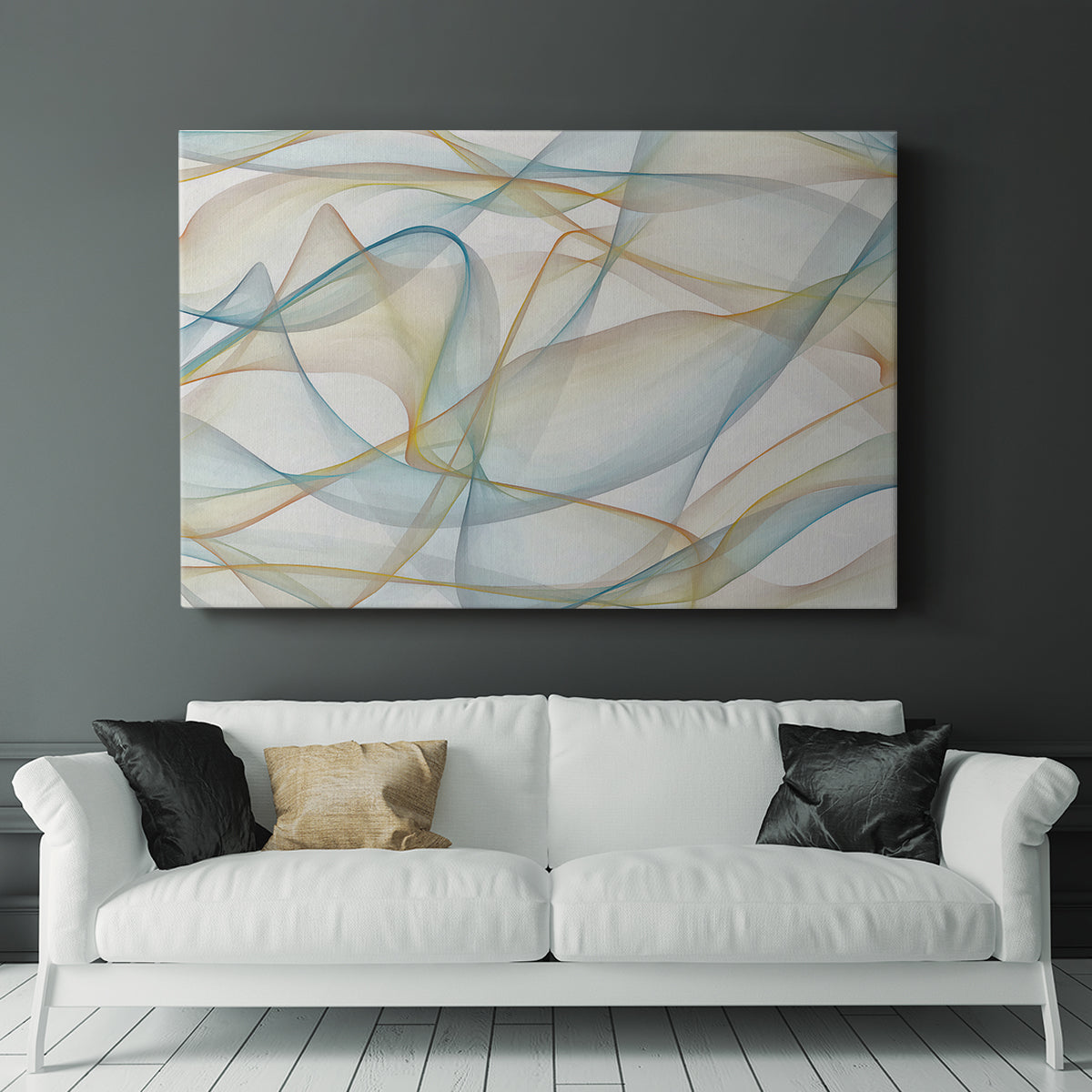Curves and Waves V - Canvas Art Print