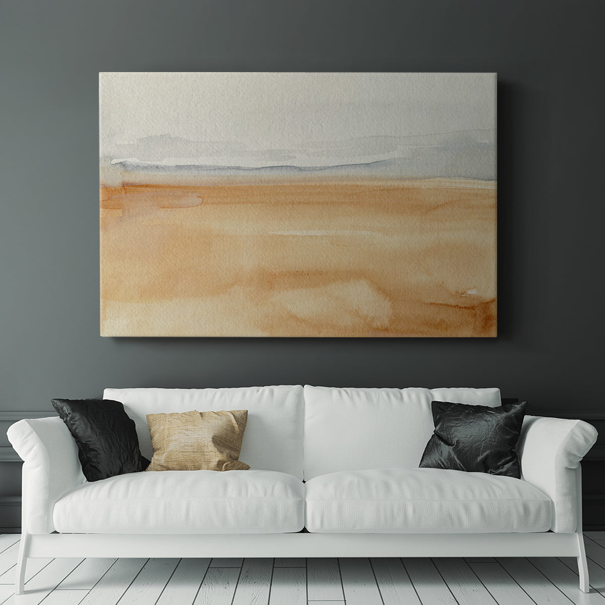 Ash Blue Horizon I - Canvas Art Print
