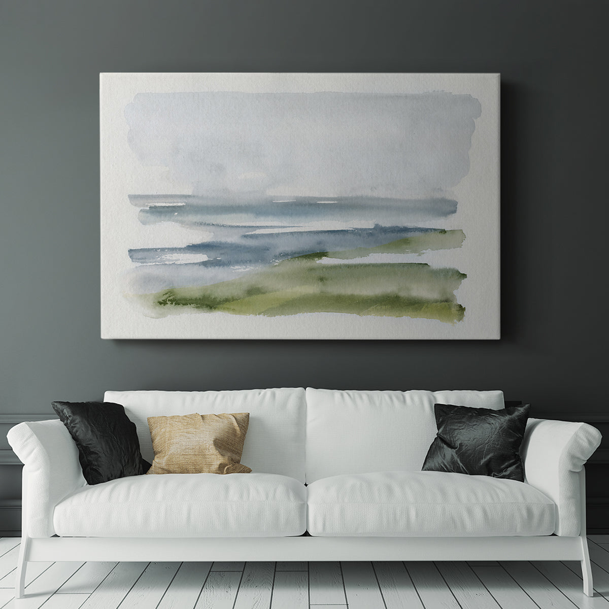 Coastline Splash I - Canvas Art Print