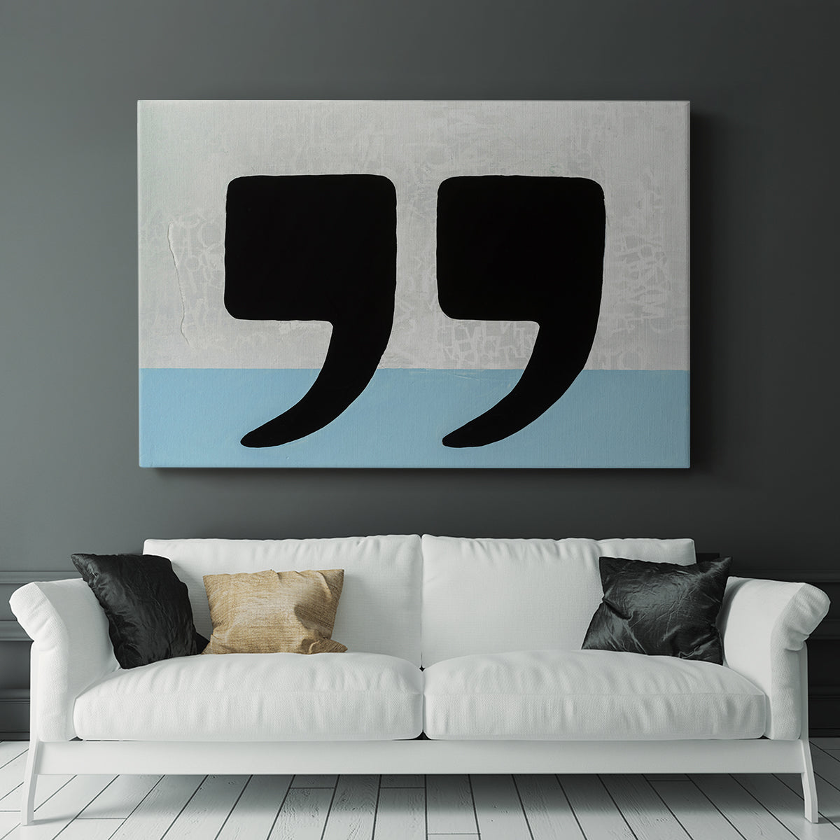 He Said She Said - Canvas Art Print