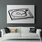 Vinyl Sketch - Canvas Art Print