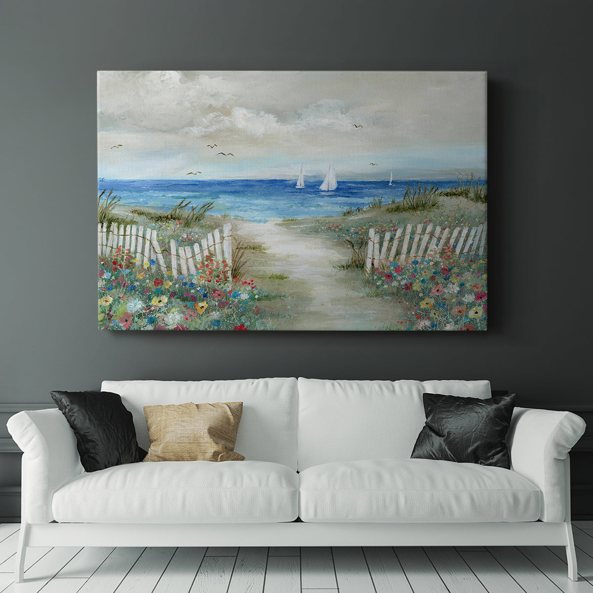 Coastal Garden - Canvas Art Print