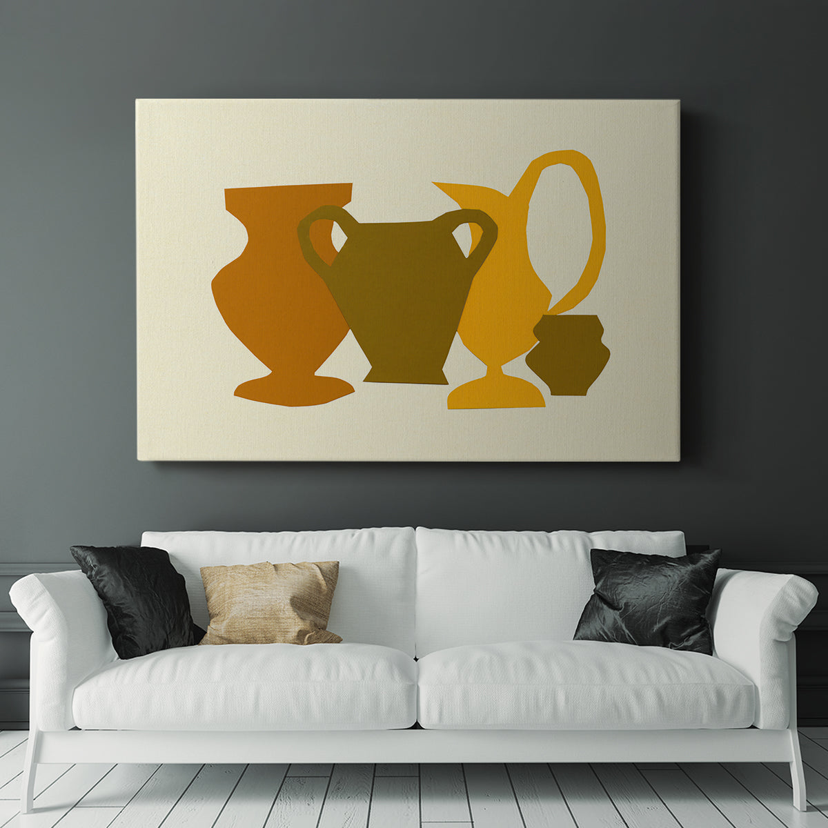 Posing Pottery II - Canvas Art Print