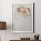 Fashion Floral Silhouette II - Barnwood Framed Canvas Print