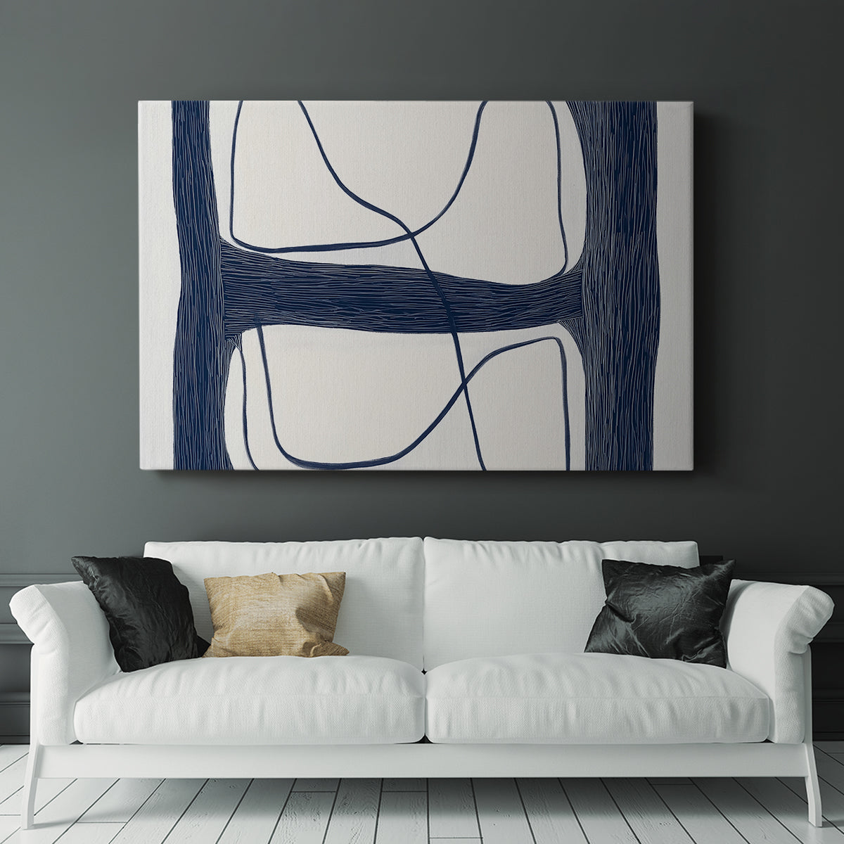 Blue Abstract XXV - Canvas Art Print