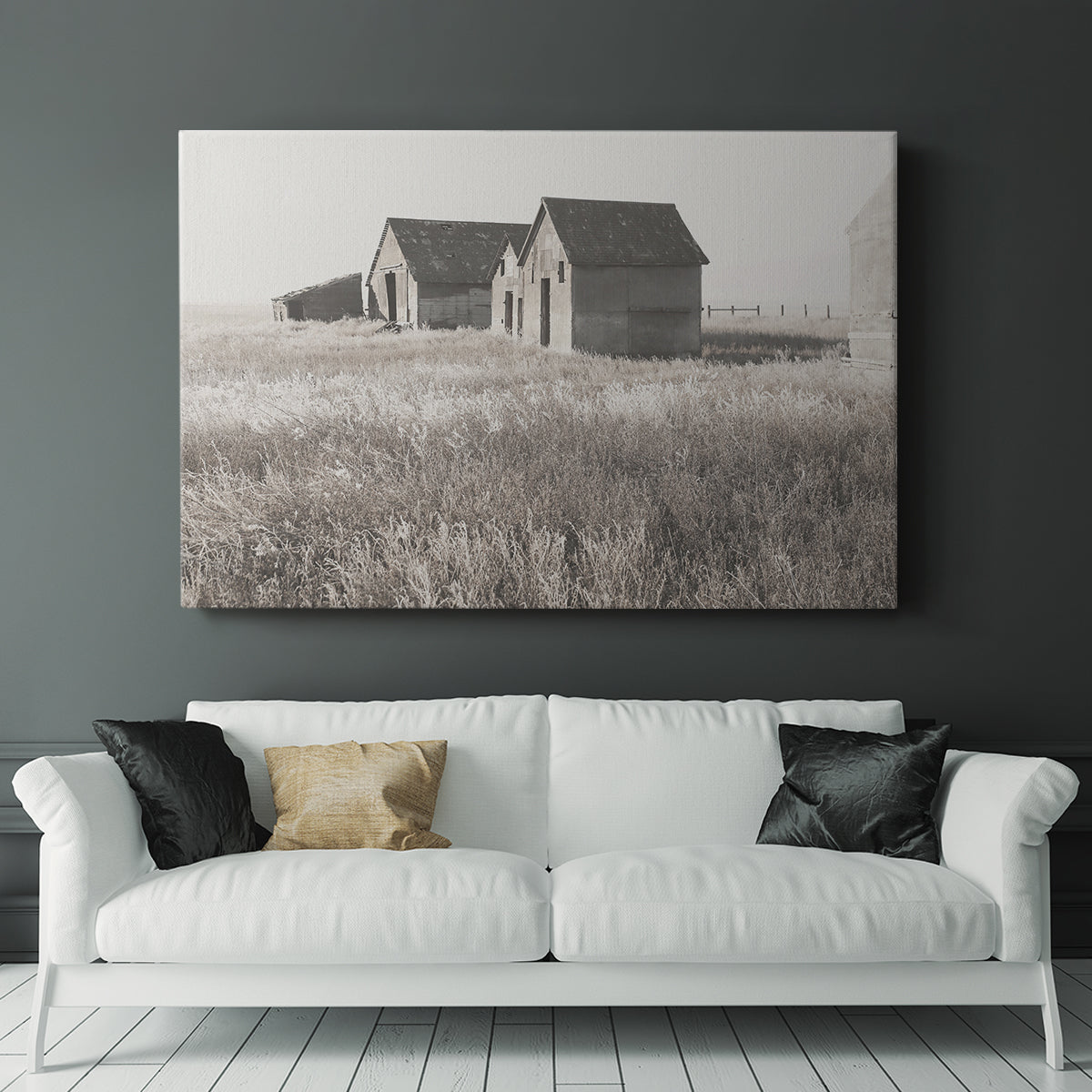 Neutral Barn - Canvas Art Print