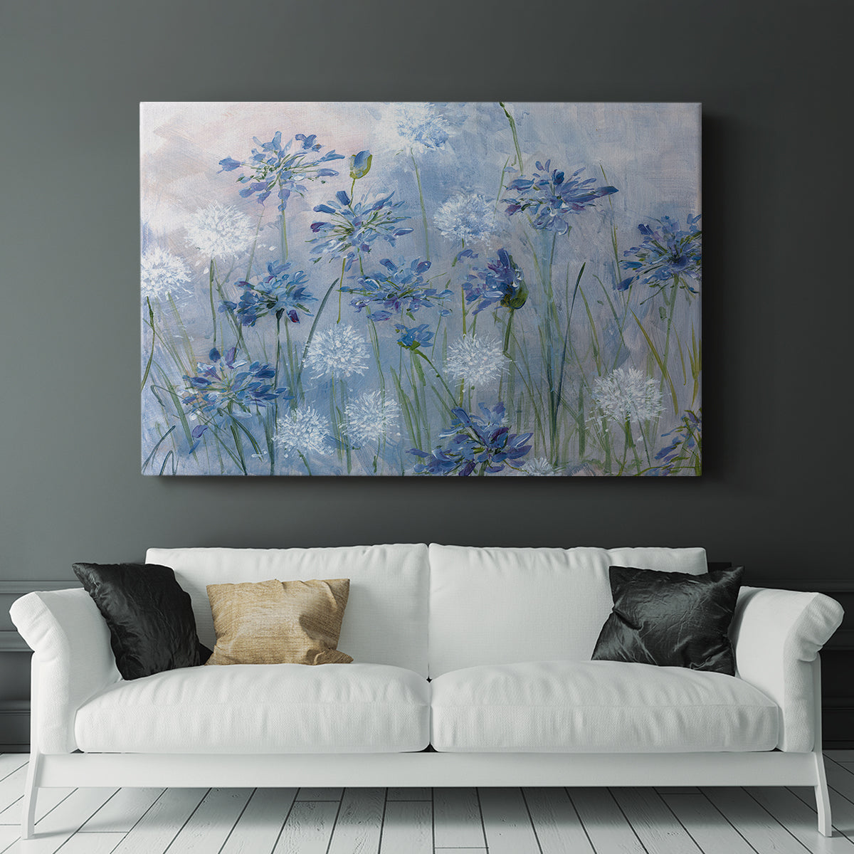 Dandelion and Agapanthus - Canvas Art Print