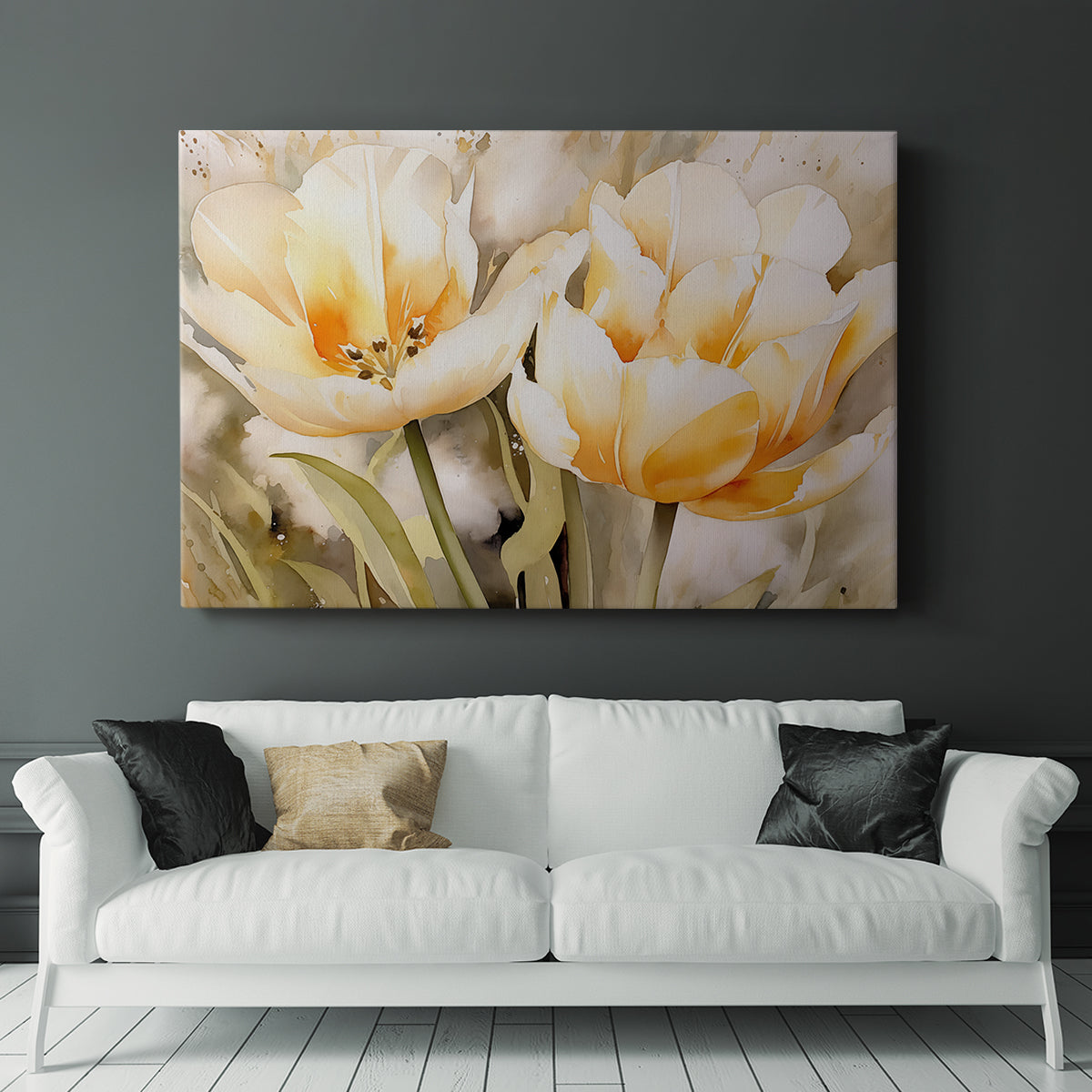 Floral Watercolor XXVI - Canvas Art Print