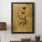 Gold Sketch Botanical I - Premium Canvas Framed in Barnwood - Ready to Hang