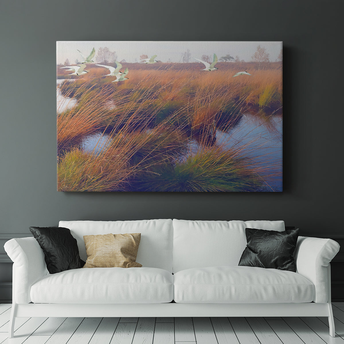 Marshland Hues II - Canvas Art Print