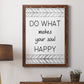 Your Soul Happy - Premium Canvas Framed in Barnwood - Ready to Hang