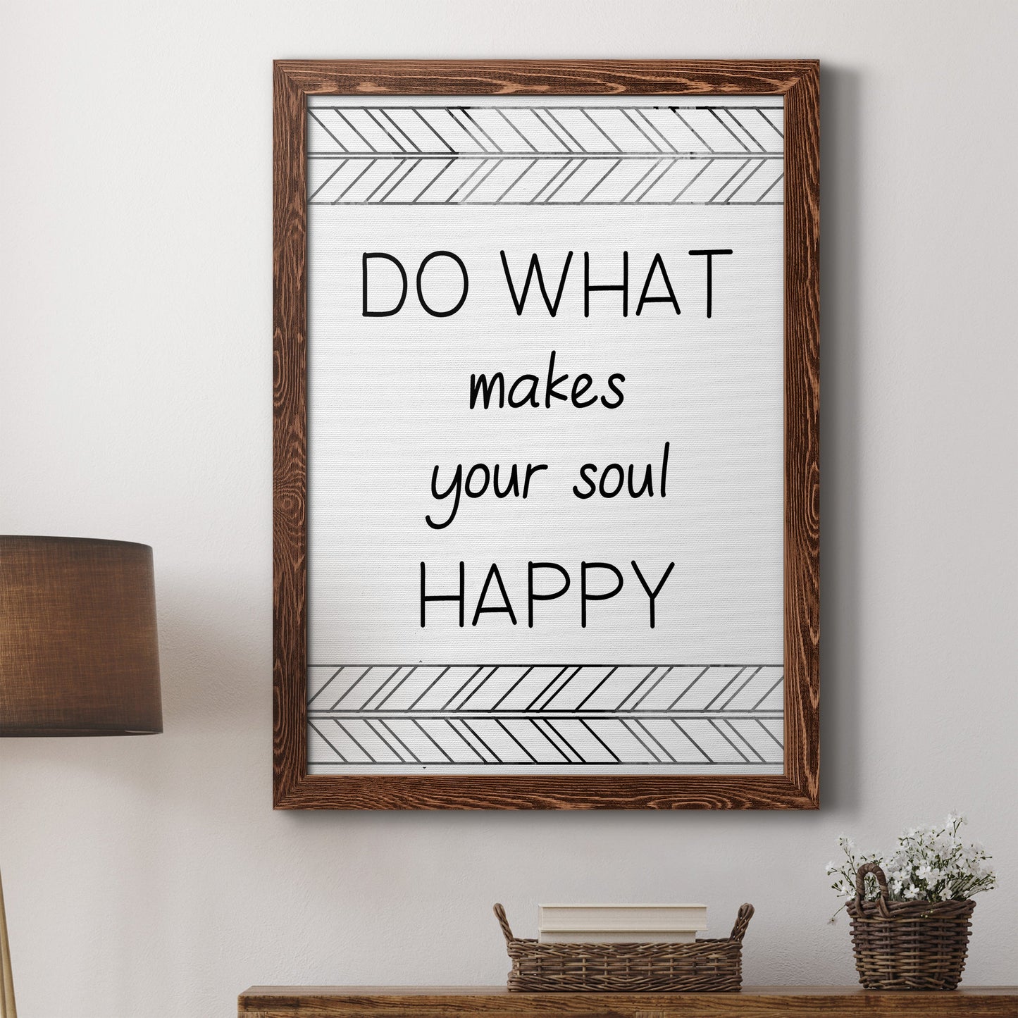 Your Soul Happy - Premium Canvas Framed in Barnwood - Ready to Hang